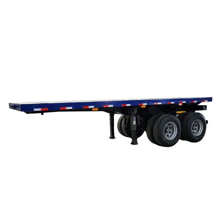 20ft/40ft Container Platform Flatbed Semi Trailer with Container Lock ...