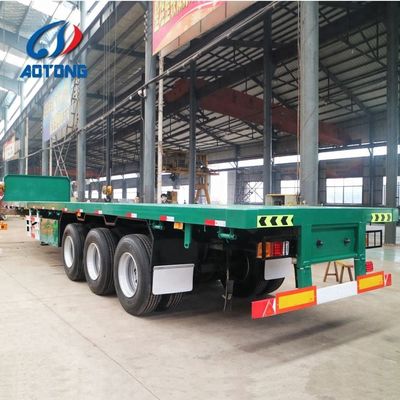 Max Payload 60TONS Flat Platform Truck Trailer for Durable Container ...