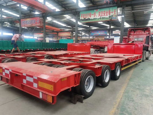 150 Ton Low Loader Container Trailer with Triangle Tires and High ...