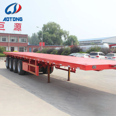 Truck Trailer 3 axles flatbed semi-trailer platform 40ft 48ft for ...