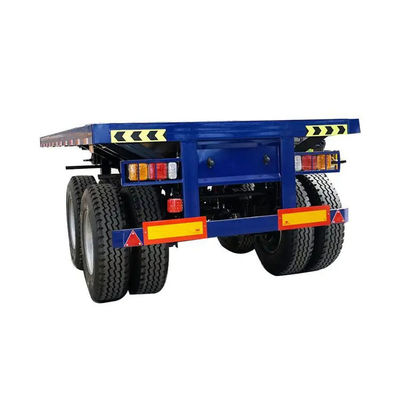 20ft/40ft Container Platform Flatbed Semi Trailer with Container Lock ...