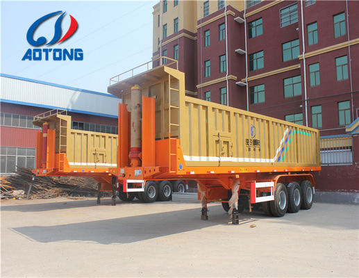 20FT 40FT End Dump Container Tipper Tilting Trailers with Self ...